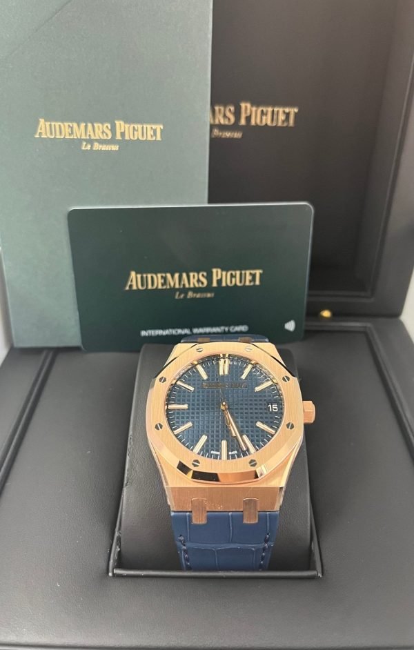 AS Piguet Royal Oak 41mm 18k Rose Gold Blue Dial Ref. 15510OR.OO.D315CR.02 - Image 2