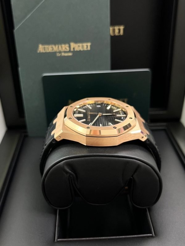 AS Piguet Royal Oak 41mm Rose Gold Black Dial 15510OR.OO.D002CR.02 - Image 6