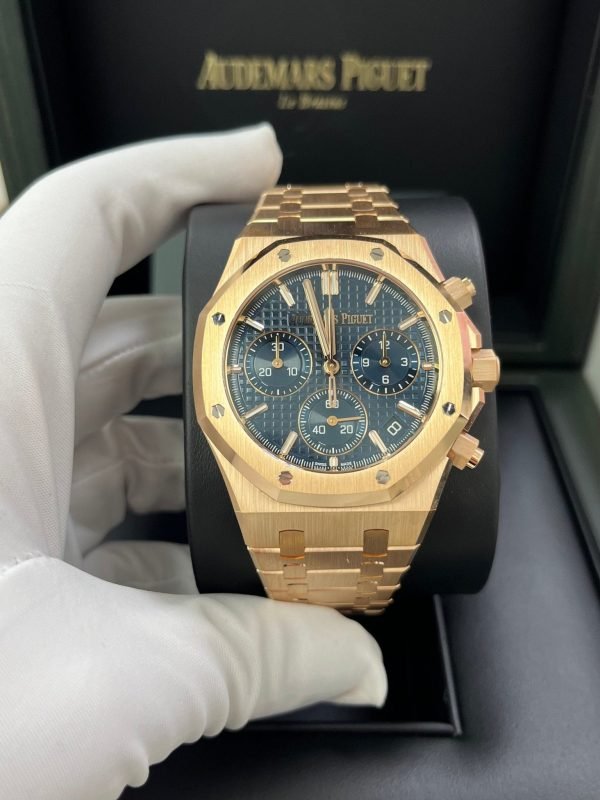 AS Piguet Royal Oak Chronograph 41 mm Blue Dial Ref. 26240OR.OO.1320OR.05 - Image 9