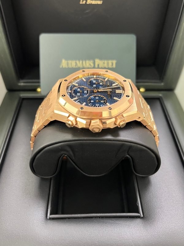 AS Piguet Royal Oak Chronograph 41 mm Blue Dial Ref. 26240OR.OO.1320OR.05 - Image 4