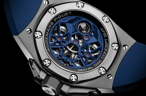 AS Piguet Royal Oak Concept Flying Tourbillon Gmt Titanium Skeleton Dial Rubber Reference # 26589IO.OO.D030CA.01 - Image 4