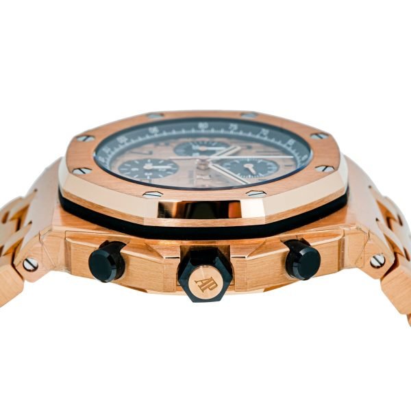 AS Piguet Royal Oak Offshore Selfwinding Chronograph / 18k Rose Gold/ Pink Toned Dial / Black Sub-Dials (Ref#26470OR.OO.1000OR.01) - Image 3