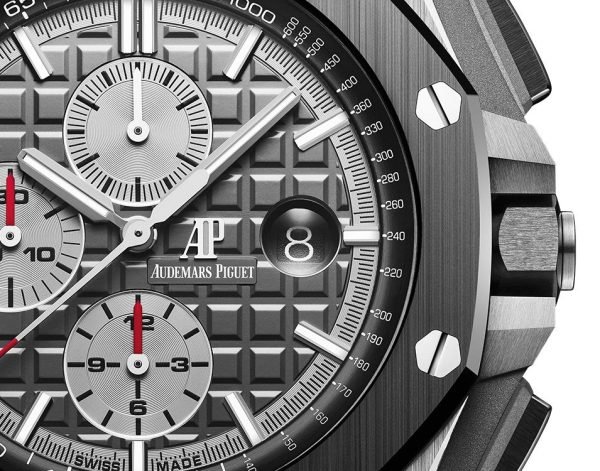 AS Piguet Royal Oak Offshore Selfwinding Chronograph/ Titanium/ Grey Dial/ Black Sub-Dials/ Grey Ceramic Bezel (Ref#26400IO.OO.A004CA.01) - Image 3