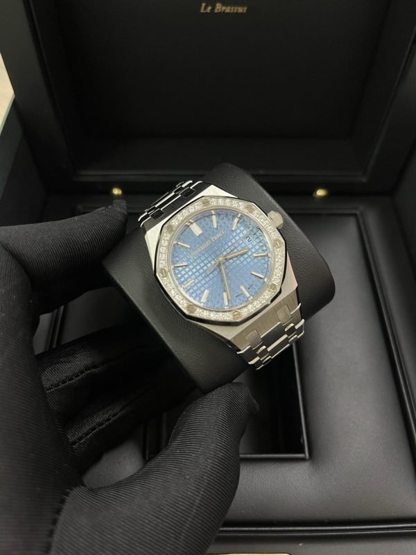 AS Piguet Royal Oak Selfwinding Ice Blue Dial 77451ST.ZZ.1361ST.03 - Image 7