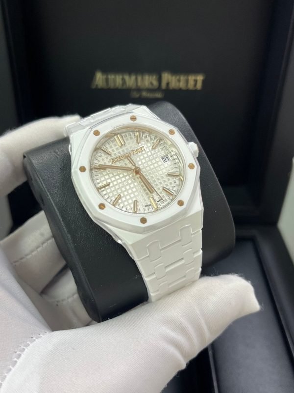 AS Piguet Royal Oak Selfwinding White Ceramic 77350CB.OO.1266CB.01 - Image 14