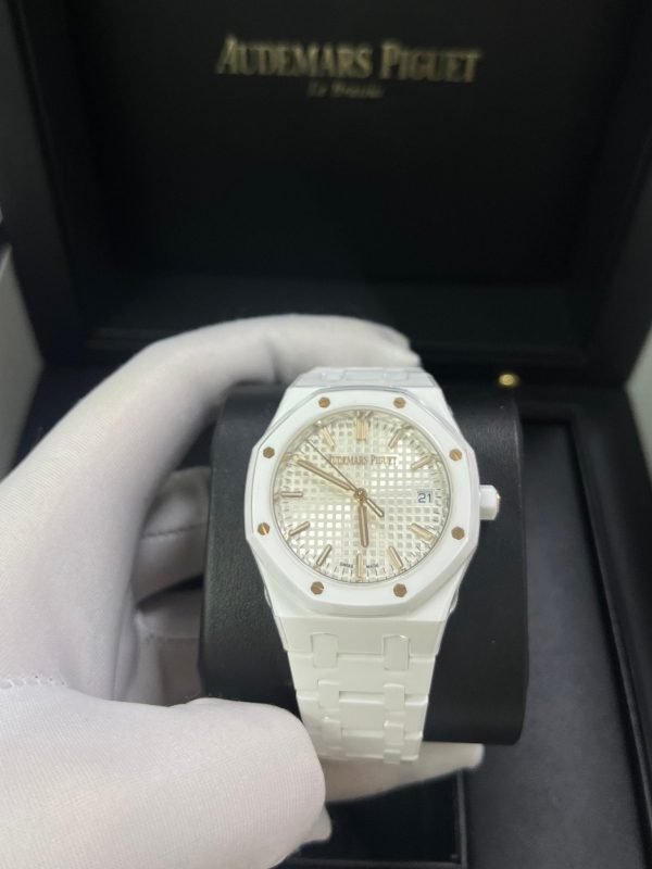 AS Piguet Royal Oak Selfwinding White Ceramic 77350CB.OO.1266CB.01 - Image 8