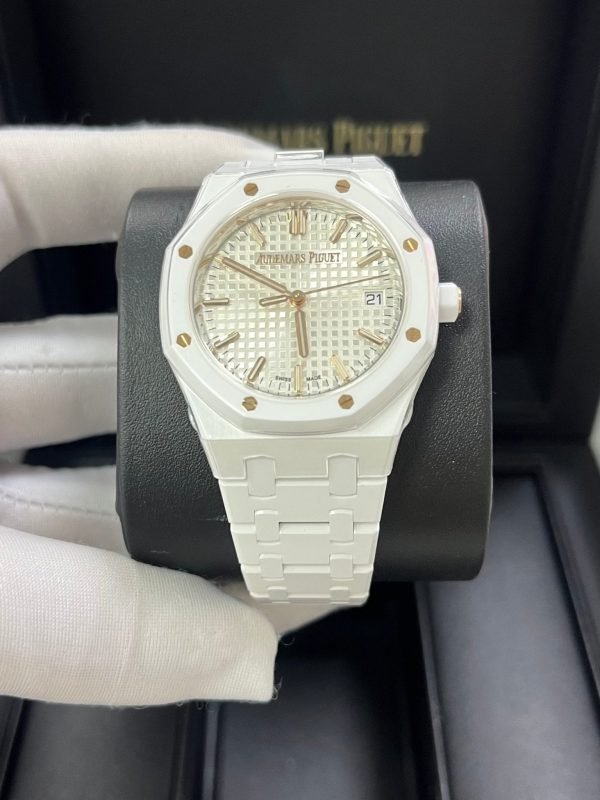 AS Piguet Royal Oak Selfwinding White Ceramic 77350CB.OO.1266CB.01 - Image 10