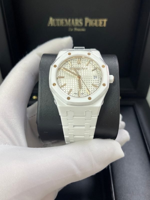 AS Piguet Royal Oak Selfwinding White Ceramic 77350CB.OO.1266CB.01 - Image 13