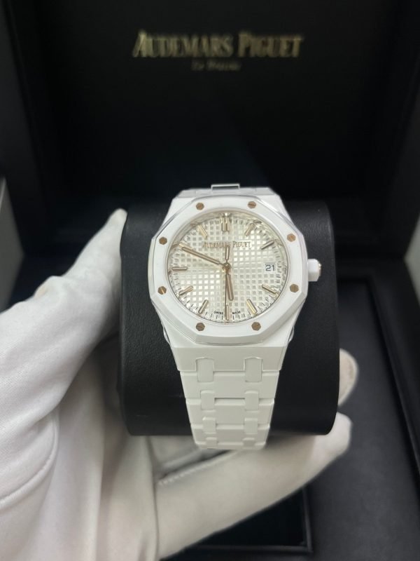 AS Piguet Royal Oak Selfwinding White Ceramic 77350CB.OO.1266CB.01 - Image 9