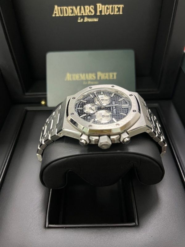 AS Piguet Royal Oak Selfwinding Chronograph/ Stainless Steel/ Black Dial/ White Sub-Dials (Ref#26331ST.OO.1220ST.02) - Image 12