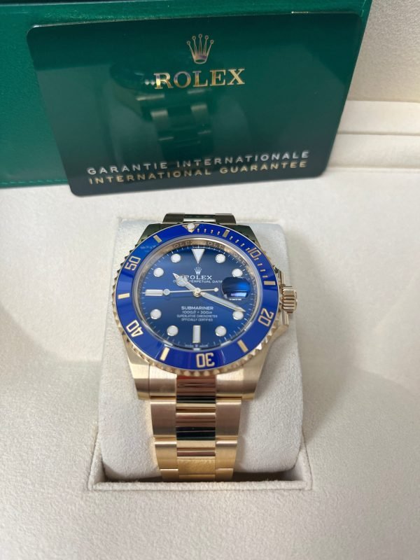 R Yellow Gold Submariner Date Watch - Blue Bezel - Blue Dial - (REF# 126618LB) - Image 4