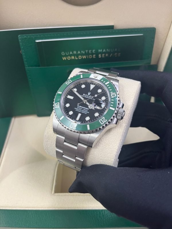 R Submariner Stainless Steel "The Starbucks" - "Kermit" Black and Green Bezel (Ref#126610LV) - Image 8