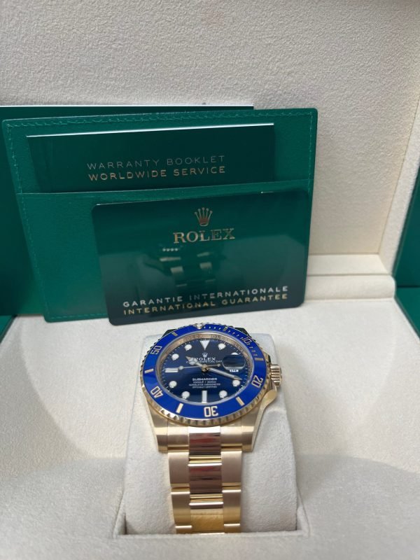 R Yellow Gold Submariner Date Watch - Blue Bezel - Blue Dial - (REF# 126618LB) - Image 2