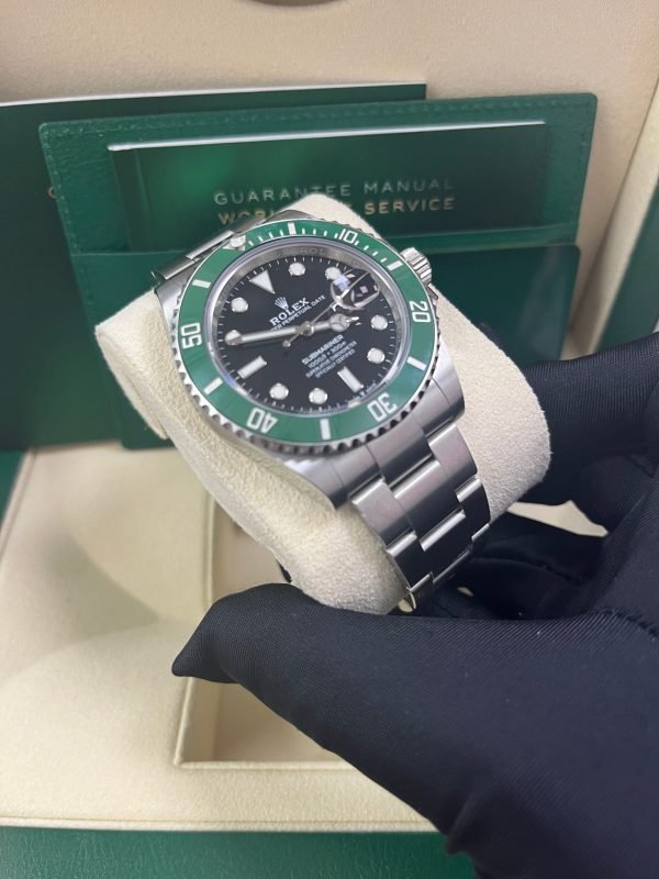 R Submariner Stainless Steel "The Starbucks" - "Kermit" Black and Green Bezel (Ref#126610LV) - Image 6