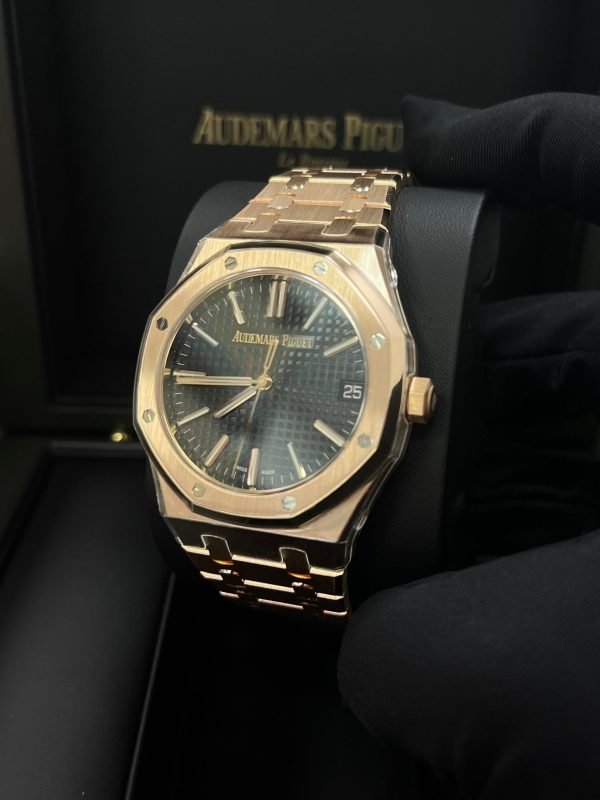 AS Piguet Royal Oak Rose Gold 41mm New 2023 Black Dial 15510OR.OO.1320OR.04 - Image 5