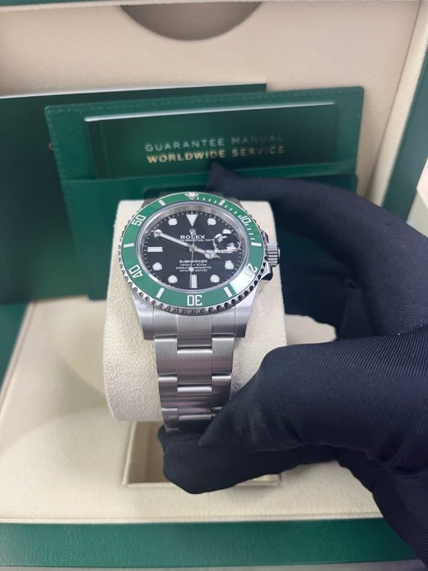 R Submariner Stainless Steel "The Starbucks" - "Kermit" Black and Green Bezel (Ref#126610LV) - Image 9