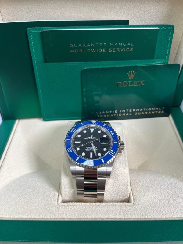 R White Gold Submariner Date Watch - The Blueberry - Blue Bezel - Black Dial (Ref # 126619LB) - Image 3