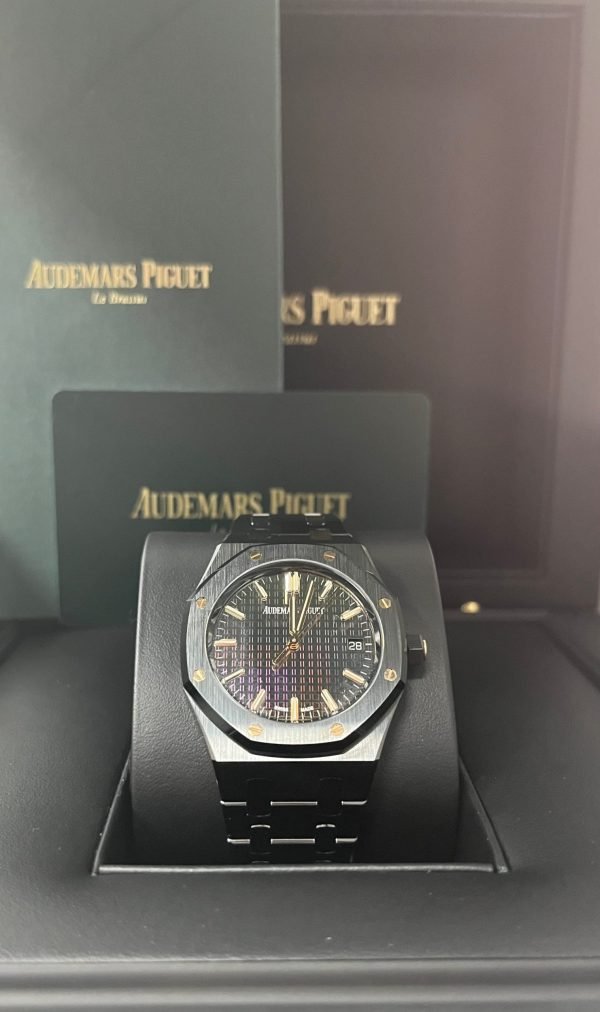 AS Piguet Royal Oak Black Ceramic Rainbow Dial Limited Edition 77350CE.OO.1266CE.02.A - Image 7