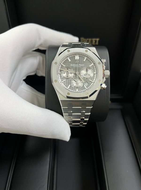 AS Piguet Royal Oak Selfwinding Stainless Steel Grey Dial & Silver Sub-Dials (Ref# 26315ST.OO.1256ST.02) - Image 9