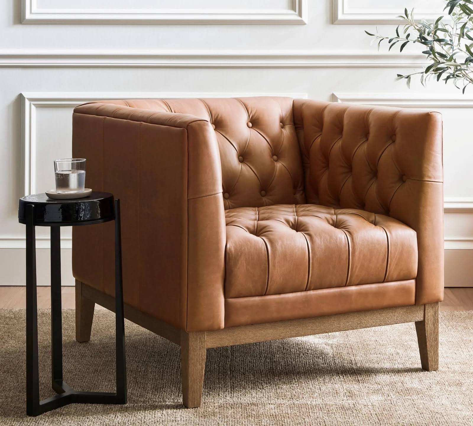 Edgewood Leather Armchair