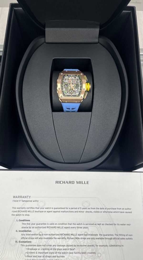 Richard Mille RM 011 11-03 Full Rose Gold Skeleton Dial - Image 2