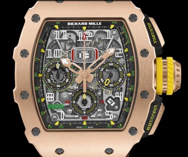 Richard Mille RM 011 11-03 Full Rose Gold Skeleton Dial