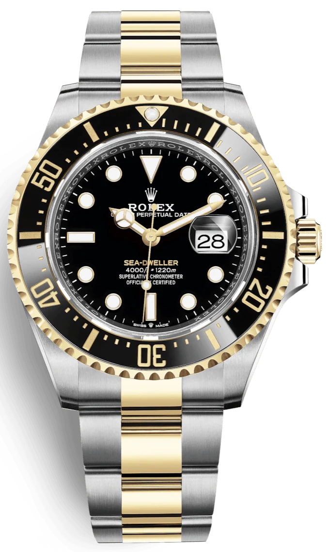 R Sea-Dweller 43mm Two-Tone Yellow Gold & Steel Rolesor Case – Oyster Bracelet (Ref# 126603)