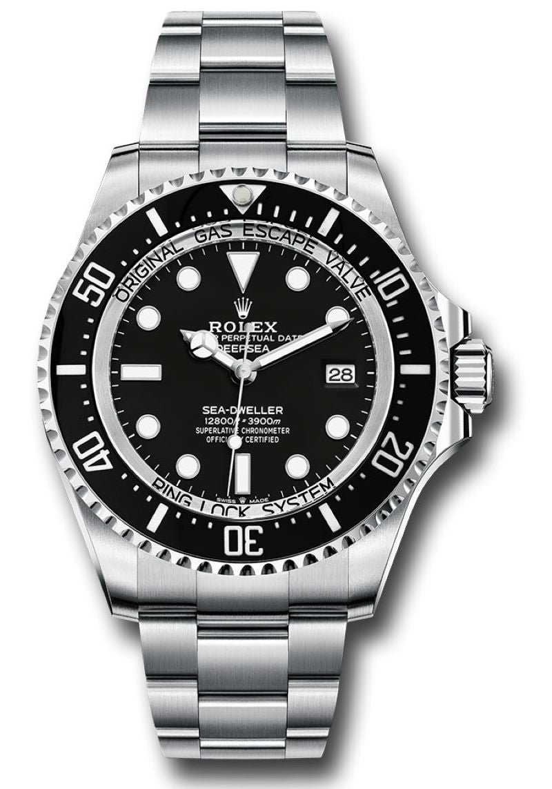 R Sea-dweller Deepsea Black Dial Oyster Bracelet 136660