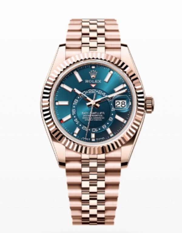 R Sky-Dweller 42mm Blue Dial Rose Gold Jubilee Bracelet 336935