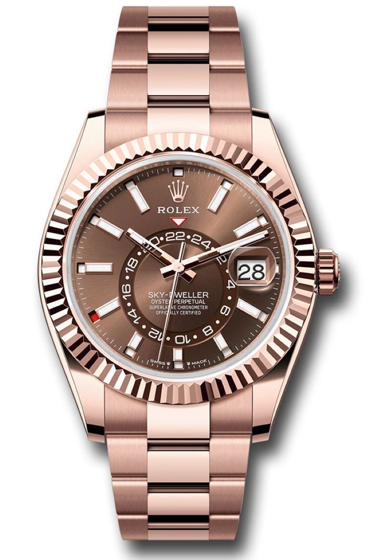 R Sky-Dweller Chocolate Dial Oyster Bracelet 336935