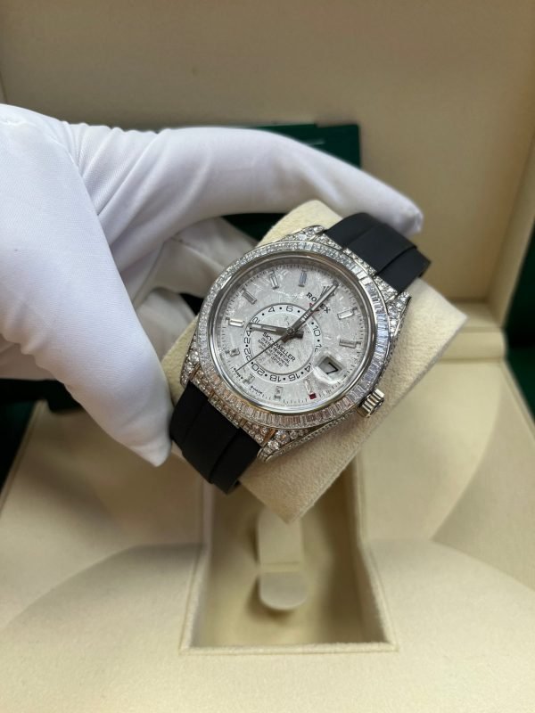 R Sky-Dweller Meteorite Diamonds Baguette Dial Factory Diamonds 336259TBR - Image 9