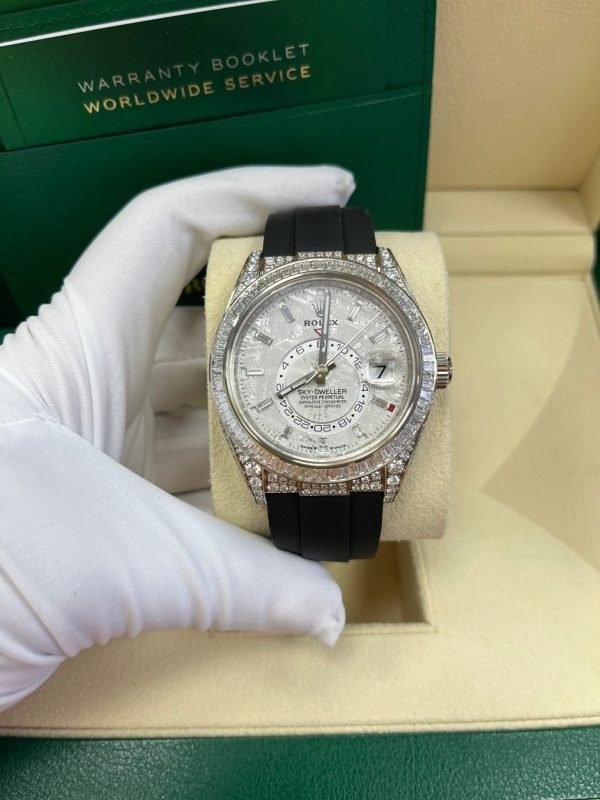 R Sky-Dweller Meteorite Diamonds Baguette Dial Factory Diamonds 336259TBR - Image 13