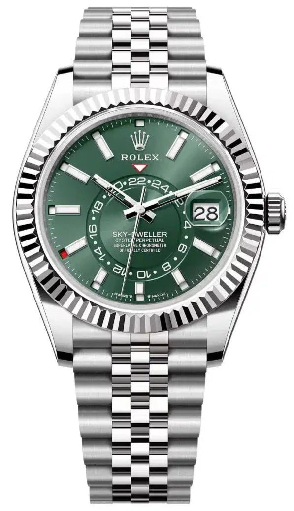 R Sky-Dweller Mint Green Index Dial – Jubilee Bracelet 336934