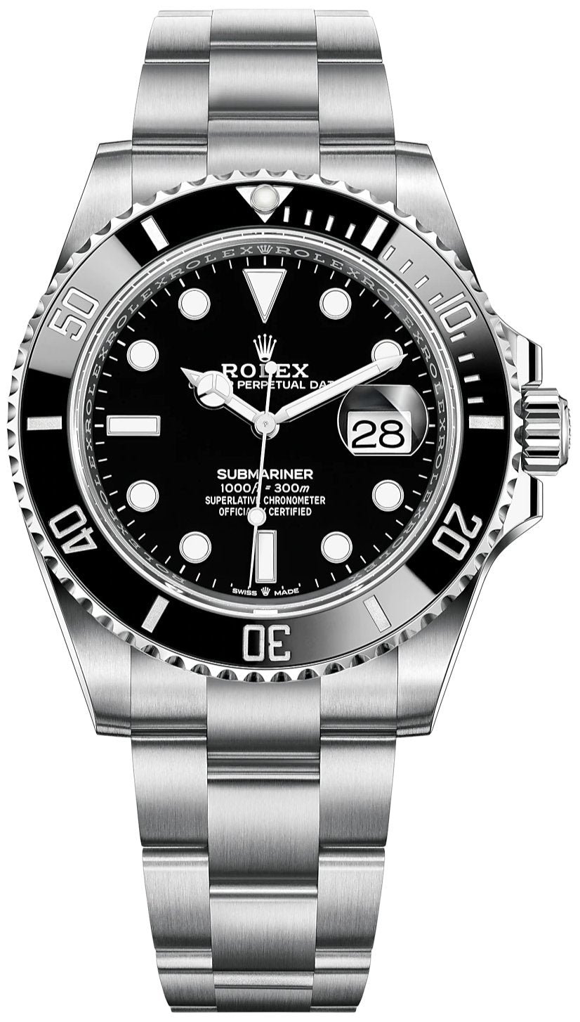 R Submariner 41mm Stainless Steel Date Watch – Black Dial (Ref# 126610LN)