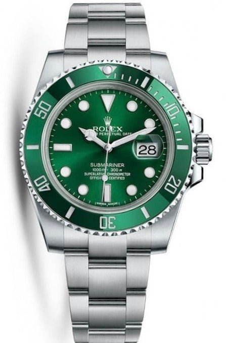 R Submariner Date Stainless Steel “The Hulk” Green Dial 116610LV NEW R GREEN CARD