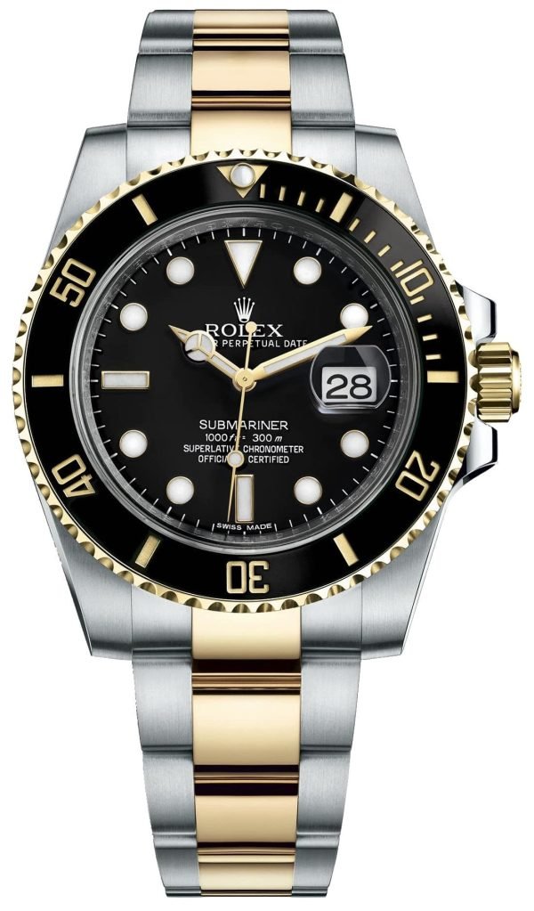 R Submariner Two-Tone Stainless Steel & Yellow Gold - Black Dial Ceramic Bezel (Ref# 126613LN)