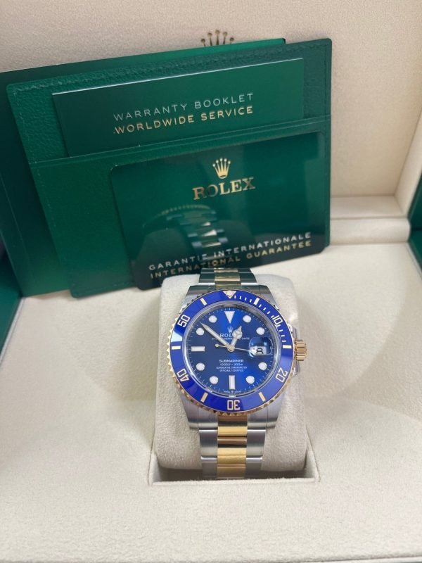 R Submariner Two-Tone Yellow Gold & Steel Rolesor - Blue Dial Ceramic Bezel (Ref# 126613LB) - Image 3