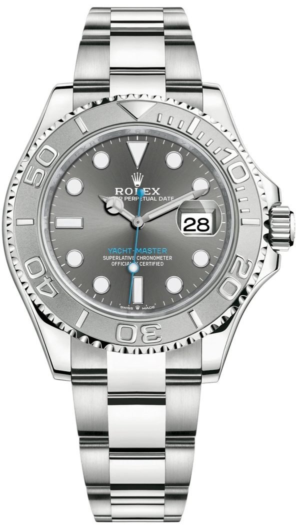 R Yacht-Master 40mm Platinum & Stainless Steel - Dark Rhodium Dial (Ref# 126622)