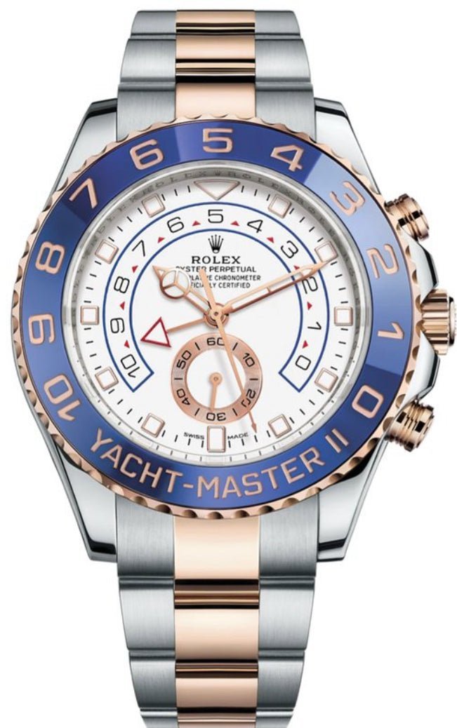 R Yacht-Master II Two-Tone Rose Gold & Steel – White Dial (Ref# 116681)