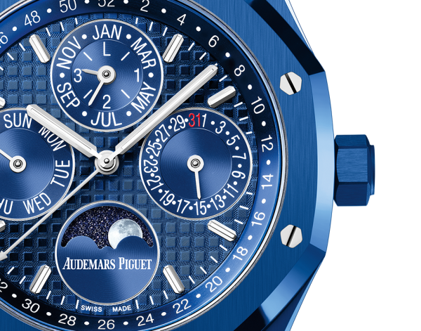 AS Piguet Royal Oak Perpetual Calendar Blue Ceramic Ref # 26579CS.OO.1225CS.01 - Image 3